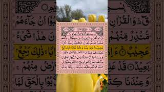 Amazing Clam relaxing Quran recitation of Surah Qaf #قران #quran #qurantilawat #islamicvideo
