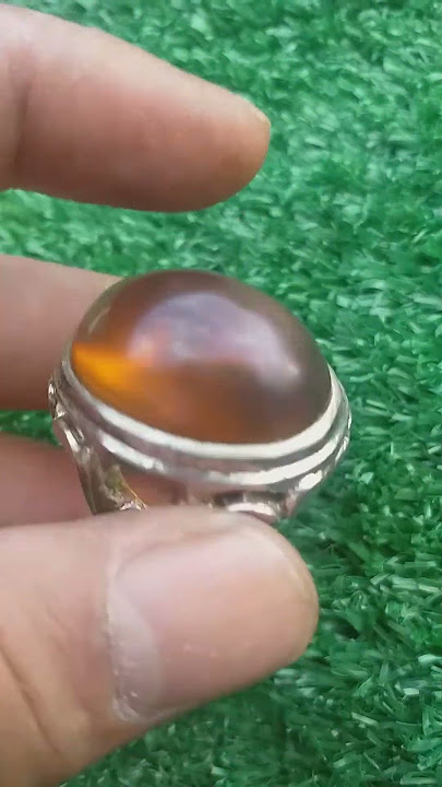 SOLD OUT - Batu Akik Natural Getah Katilayu Jumbo Dim-28 Bening Bersih Doff Goyangnya Keren