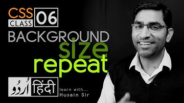Background-size, background-repeat - CSS3 tutorial in hindi - urdu - Class - 06