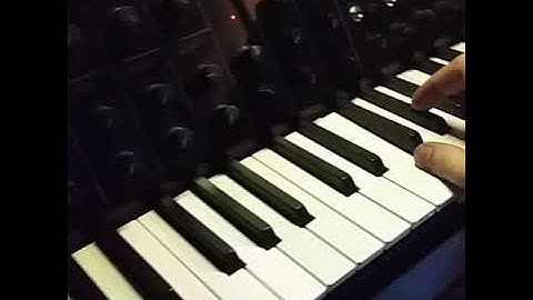 Korg MS-20 mini Resonant filter test