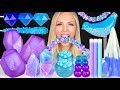 ASMR SPACE ROCKS GALAXY CANDY* EDIBLE GEODE CRYSTAL KOHAKUTOU, FROG EGGS BASIL SEED DRINK MUKBANG 먹방