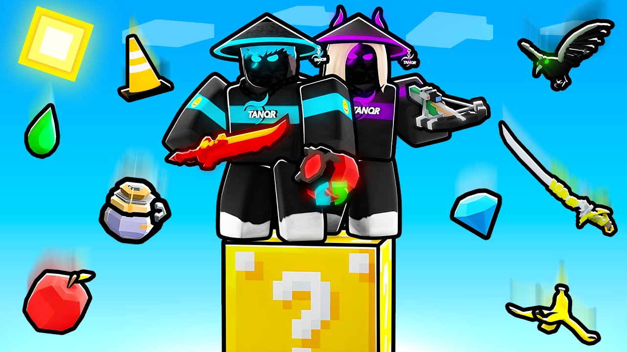 We're Stuck on one LUCKYBLOCK in Roblox..