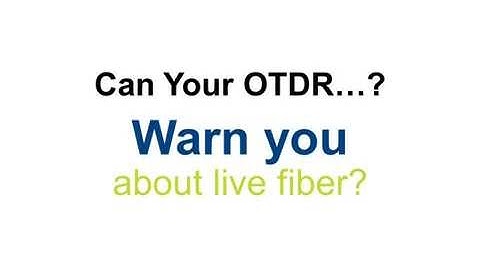 Can Your OTDR...? The M Series OTDRs with TruEvent™ Technology can.