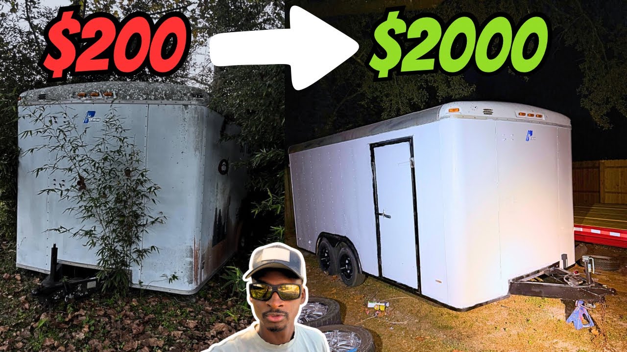 Переделка закрытого прицепа стоимостью 200 долларов в прицеп стоимостью 2000 долларов