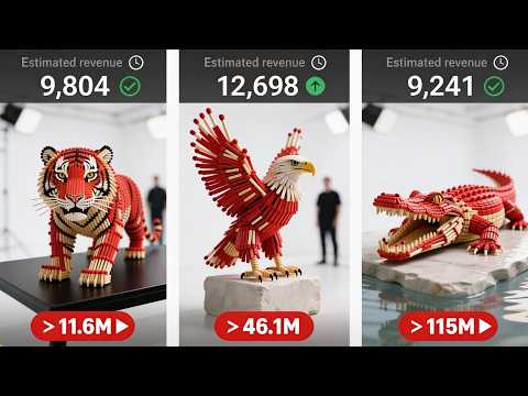 How To Make Burning Matchstick Sculptures Videos With AI thumbnail