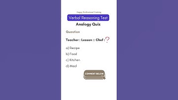 Verbal Analogy Quiz | Practice Question 3 | Verbal Ability #reasoning
