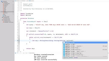 SQLite in Xcode - SELECT