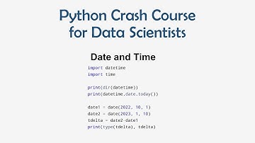 16 Python Crash Course for ML - Working with Date and Time | ML for Data Science