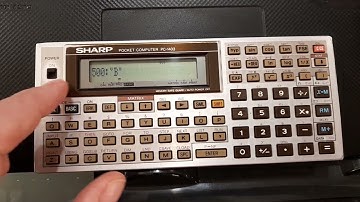 PC-1403 demo of a print on LCD using the ROM routine