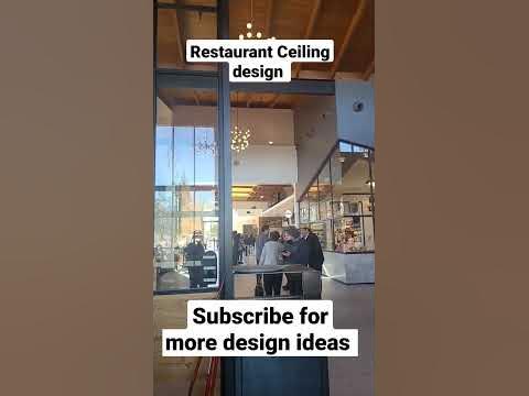 ceiling design with lighting fixtures idea @ restaurant - caffee