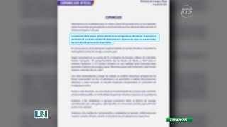 Ministerio de Energía y Minas confirmó cortes de luz