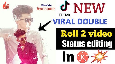 Kinemaster "double role" staus editing | kinemaster me video status kaise banaye -  double exposure