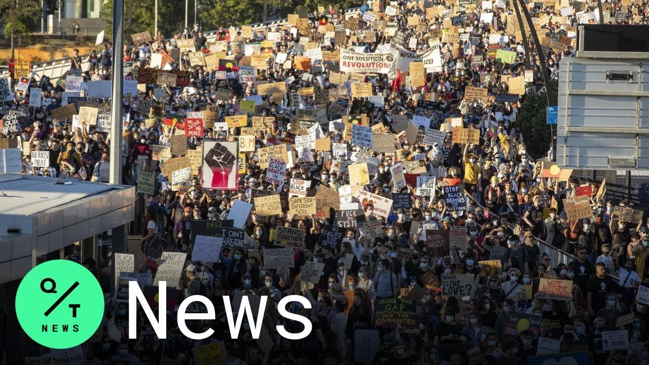 Thousands March For Black Lives Matter in Australia - YouTube