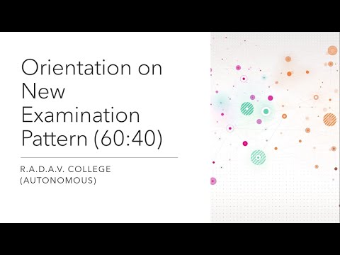 Orientation on New Examination Pattern 60:40