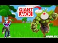 Jack is giant  roblox eat and destroy  lets play roblox with oggy and jack