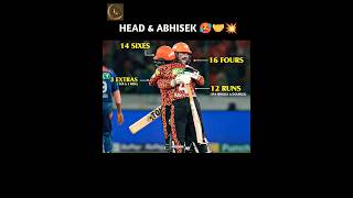 Smashing duo of SRH 💥||#ipl2024 #srh #shorts #srhvslsg #lsg #travishead #abhishek #ipl #cricket #t20