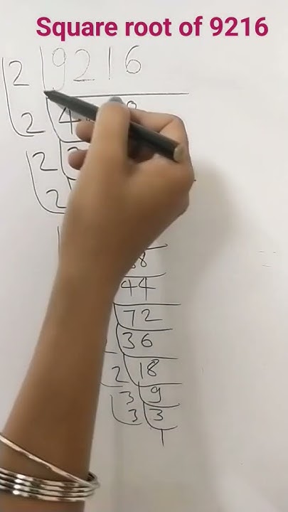 Square Root Of 9216 By Prime Factorisation YouTube square-root-of-9216-by-prime-factorisation-youtube
