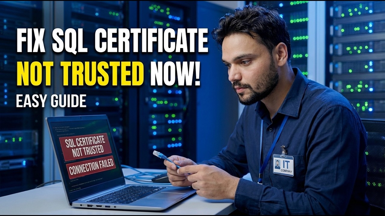 SQL Server Encryption Failing? This One Click Fixes It - YouTube