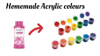 Homemade Acrylic Paint Colour | How To Make Acrylic Colour At Home