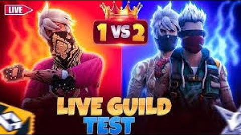 Live Guild Test 1V1, 1V2 ,1V3, 1V4  #freefire #freefiremax #guildtest #guildtestlivefreefire