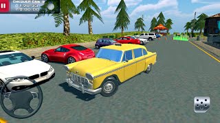 Impossible Taxi Stunts Driving Simulator #1 Taking Customers In Yellow Taxi - Android Gameplay screenshot 2