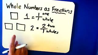 Expressing Whole Numbers as Fractions with a Denominator of One