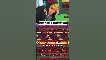 He is CRASHING OUT 😂