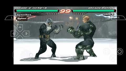 PSP ON ANDROID - TEKKEN 6 KING VS BRUCE VS JACK 6