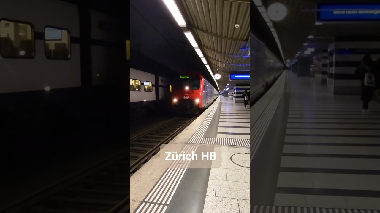 S-Bahn Re450 beim HB Zürich (Bahnhof Museumstrasse), Stadt Zürich, Schweiz 2023