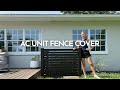 AC Unit Fence Cover | DIY Slat Fence