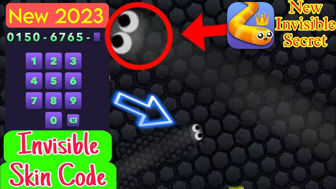 Bruh that's insane how do you need to put lots of codes to get the  invisible skin of that code!? : r/Slitherio