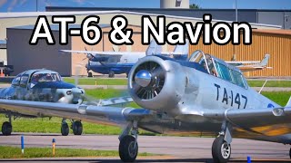 North American AT-6 and Navion