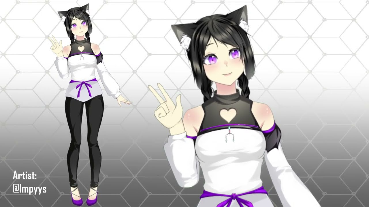 2d Vtuber model showcase by 