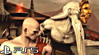 God of War Remastered (PS5) - Charon, The Ferryman Boss Fight (Chains of Olympus) 4K 60FPS