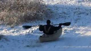 Hillbilly Sledding in UK -Dumb American on Kayak