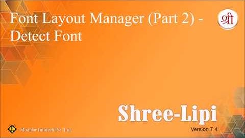 Font Layout Manager - Detect Font