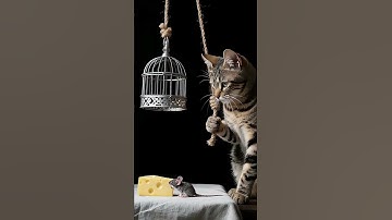 Shocking! 😱😱The cat sets a trap and waits in silence やばすぎ！😱😱猫は罠を仕掛けて静かに待っている #shorts #tabbycat #trap