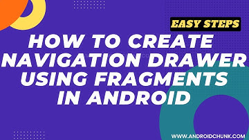 Android Navigation Drawer with Fragments | Android Studio Tutorial