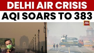 Delhi Air Crisis: AQI Hits 383 as GRAP-3 Revocation Sparks AAP-BJP Blame Game | India Today News