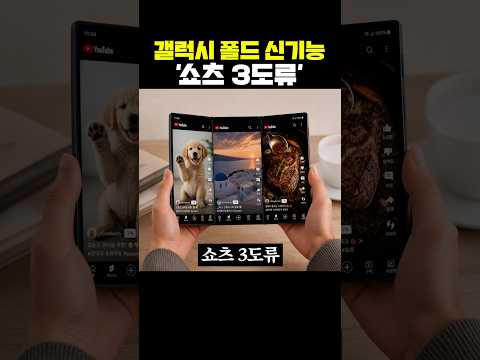 <strong>갤럭시</strong> <strong>폴드</strong> 신기능 '쇼츠 3도류'