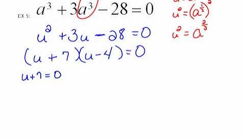 Solving Equations Quadratic in Form part 5  7.3