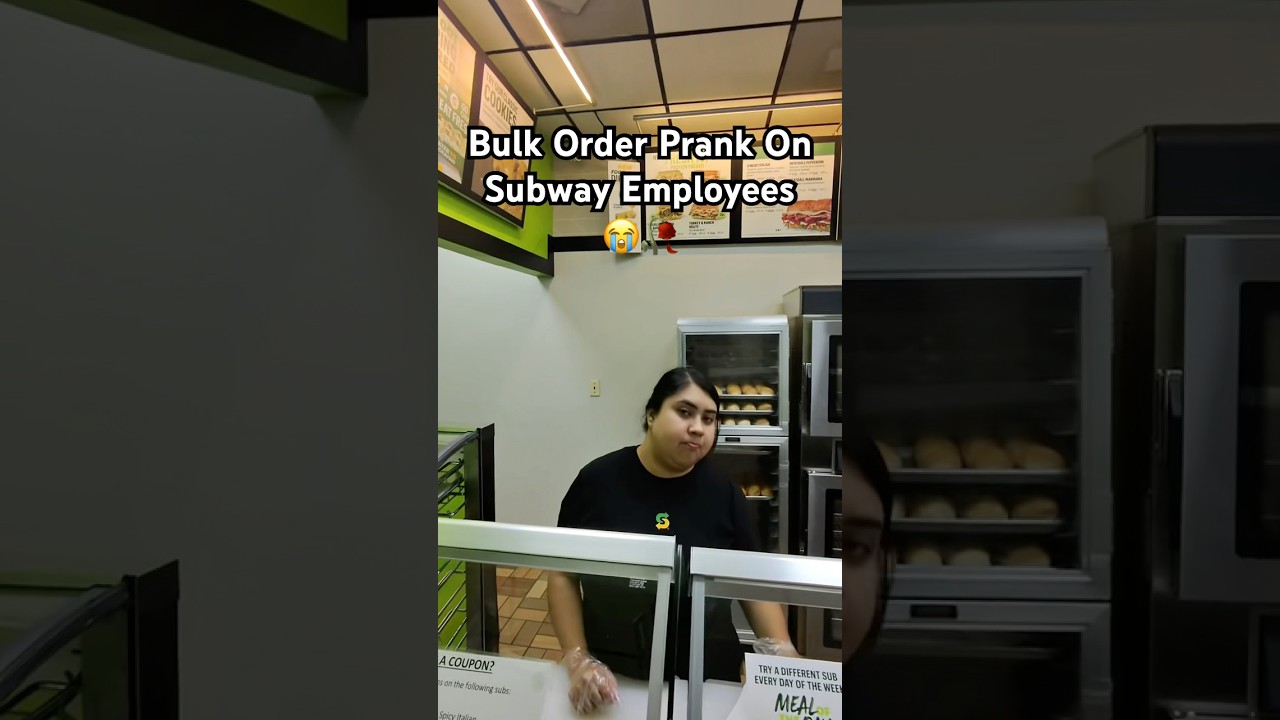 Оптовый заказ в Subway пошёл не по плану 😭🥀 