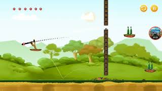 knock down bottles forest world level 44