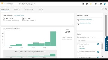 [Storybuilder by Everlaw] Introduction to the Dashboard and Timeline