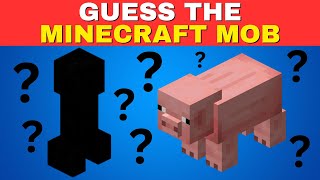 Guess The Minecraft Mob | Silhouette Challenge | Who's That Minecraft Mob