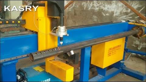 Simplify round pipe CNC cutting machine