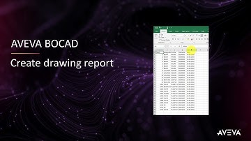 FAQ 039 - AVEVA Bocad - Create drawing report [with captions]