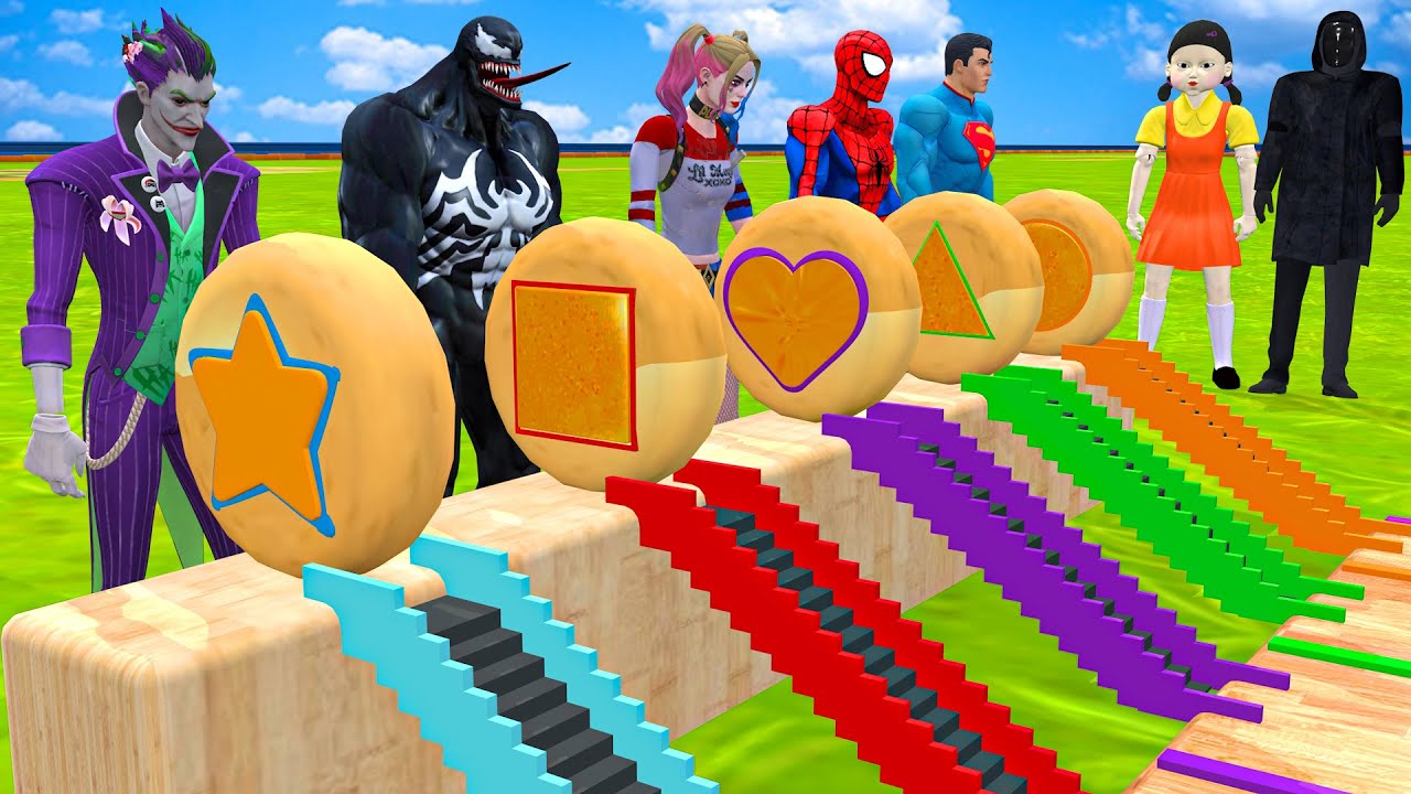 Кто победит? 🔥 Игра «Супергерой 3D против кальмара» в главном испытании «Конфетное колесо Далгоны»!