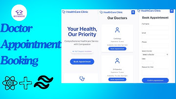 How to build Doctor Appointment Booking Website with React.js, Tailwind CSS 🔥