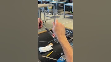 In house glass blowing  #buchi #shorts #laboratoryequipment